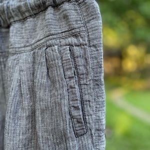 Anthropologie Linen Cropped Pant Hei-Hei